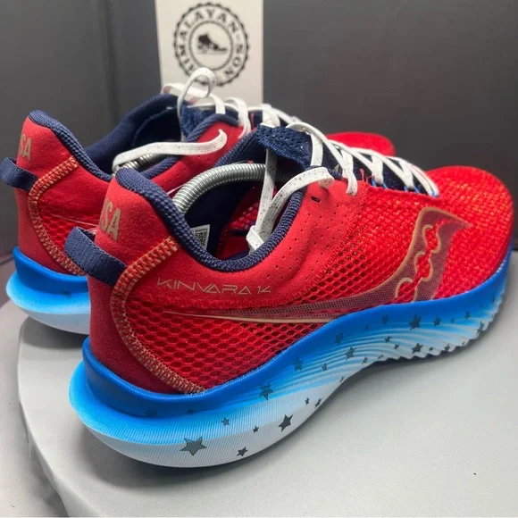 Saucony Kinvara 14 Liberty Red White Blue USA S20823-76 Men Size 12 NEW freedom